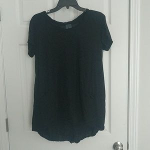 Anthropologie Left Of Center Button Back Tee